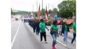 Contingent of marchers and ROTC from Pebblebrook High School at the Taste of Mableton Parade