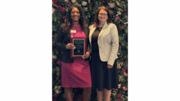 Left - Porsha Winfrey, award winner. Right - Judge Kimberly A. Childs, presenter.