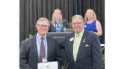 Barry Krebs accepting scrapbook award for the South Cobb Lions Club
