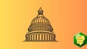 Line drawing of U.S. Capitol dome