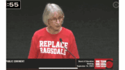Janice Kelley criticized the district’s book removal policy at the infamous September 2023 board meeting.
