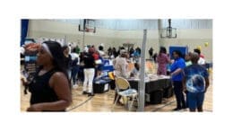 Crowd scene at Powder Springs Back to School Bash