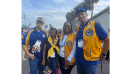 Group shot of four South Cobb Lions at convention