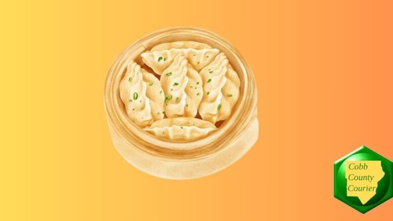 A bowl of Chinese dumplings