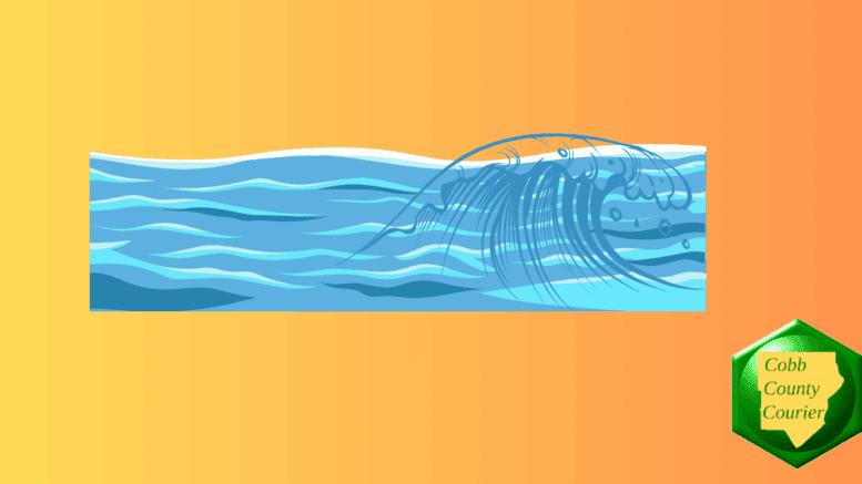 drawing of an ocean