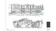 Artist rendering of three-story detached homes proposed for Watts Drive in Kennesaw