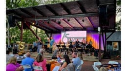Stage at GSO anniversary celebration