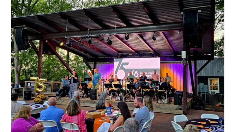 Stage at GSO anniversary celebration