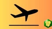 Silhouette of an airplane