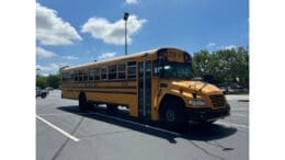 Cobb County school bus, parked