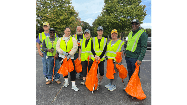 Group photo from the Mableton District 5 cleanup