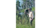 Mark Albertin with camera in Okeefenokee