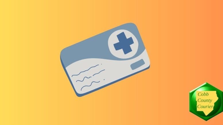Drawing of a health insurance card