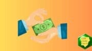 a pair of hands passing off cash