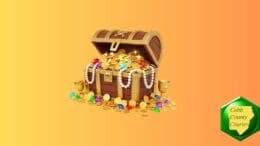Pirate chest of gold and other treasures
