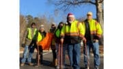 Group photo of Brookwood Road cleanup volunteers