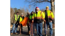 Group photo of Brookwood Road cleanup volunteers