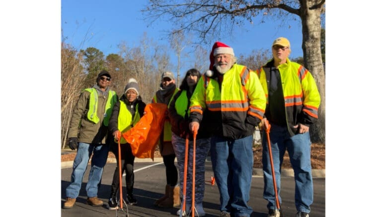 Group photo of Brookwood Road cleanup volunteers