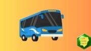 Drawing of a shuttle bus