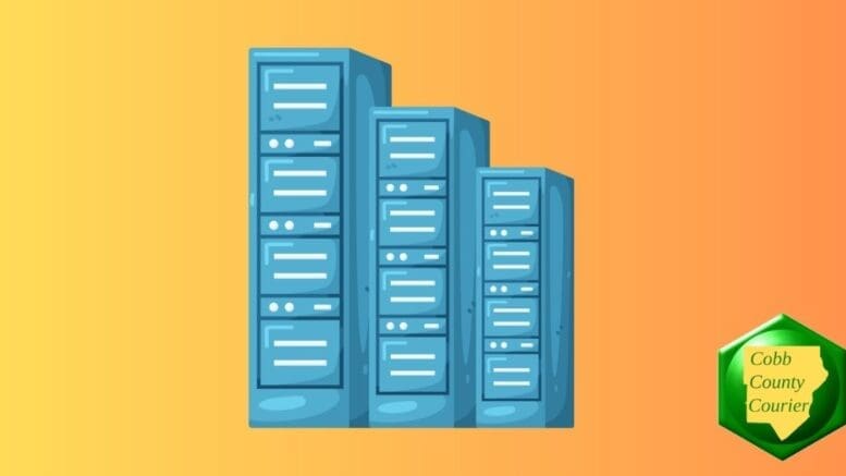 Server cabinets in a data center