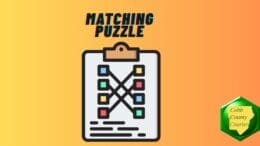 Image of a clipboard with the label Matching Puzzle