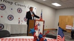 Derek Dooley speaking in Troup County