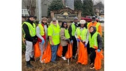 Group photo from the Walden Crossing HOA MLK Day litter cleanup