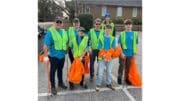 Group photo from Boy Scout Troop 22 cleanup of Cooper Lake Road