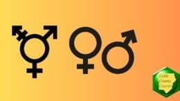 Symbols for transgender, male and female