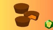 Drawing of three reeses peanut butter cups