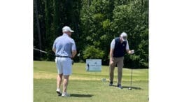 Two golfers at East Cobb Lions Club tournament