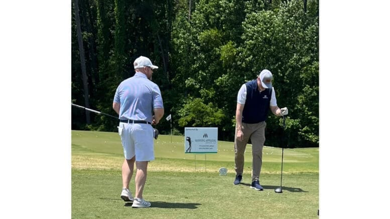 Two golfers at East Cobb Lions Club tournament