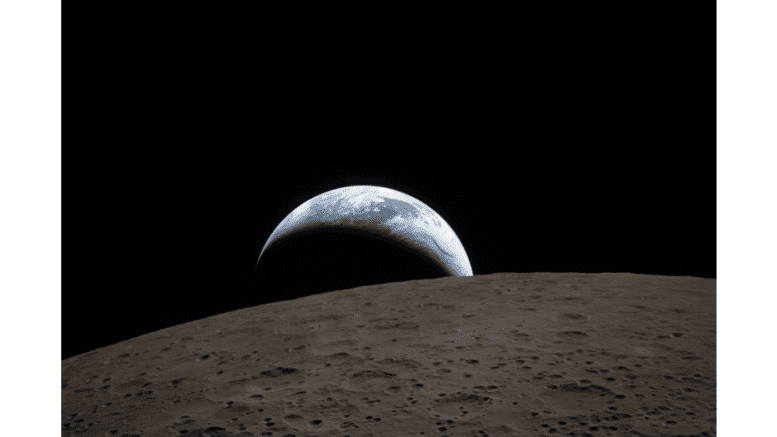 Earthset, taken from the Artemis II