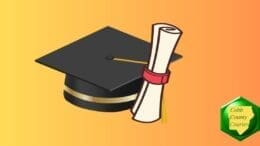 graduation cap and rolled degree