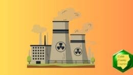 Drawing of a nuclear engergy plant