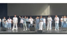 Performers onstage at Mableton's National Night of Prayer celebration