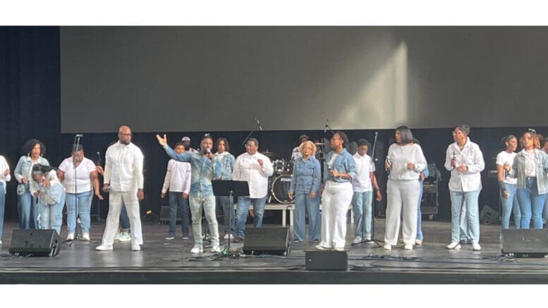 Performers onstage at Mableton's National Night of Prayer celebration