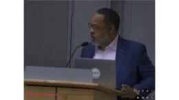Screenshot of Mableton Community Development Director Michael Hughes speaking before the Mableton City Council