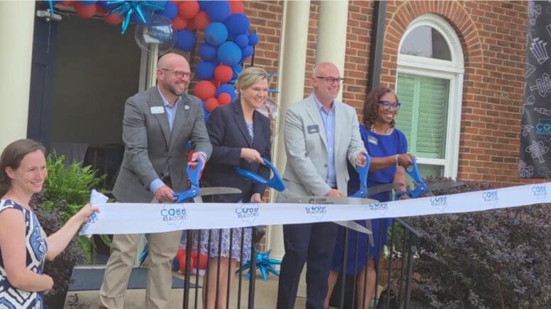 Craig Lewis, CEO of Cobb REALTORS, Sharon Mason, President and CEO of the Cobb Chamber, Norm Kennedy, President of Cobb REALTORS and Cassandra McCrory, past president of Cobb REALTORS