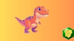 Cartoon drawing of a tyrannosaur