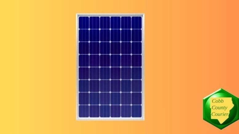 drawing of a solar panel