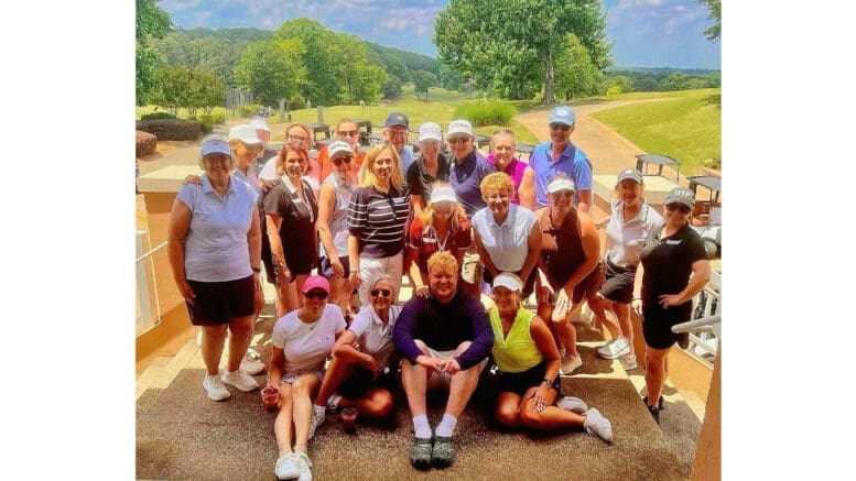 Group photo from a Lurleen on the Green golfing event