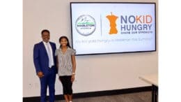 Mableton Mayor Michael Owens and Program Coordinator Kennedy Camp at the stakeholders at the Mayor's Summer Nutrition & Family Empowerment Initiative kickoff