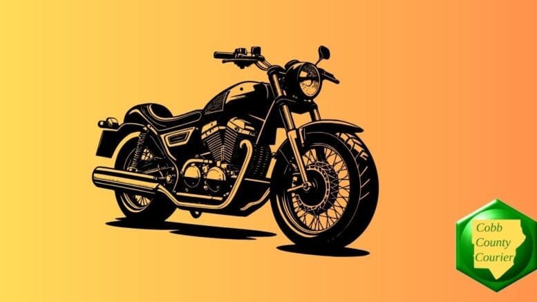 Drawing of a motorcycle