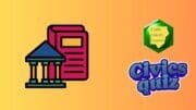 Graphic representing a civics quiz