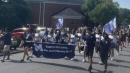 Marietta High School contingent at the Let Freedom Ring parade